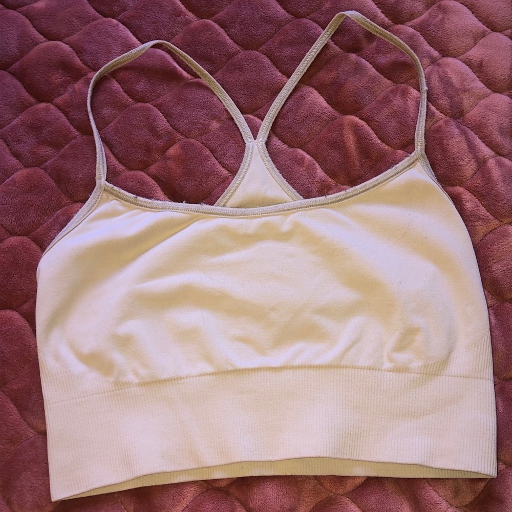 Nude crop top